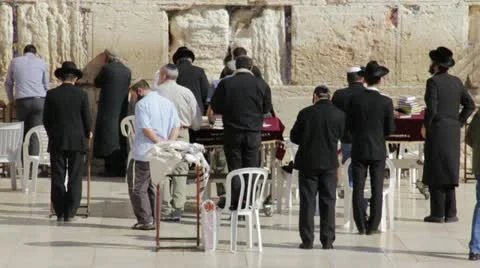 Western Wall Jerusalem - 3 clips Stock Footage 11076112