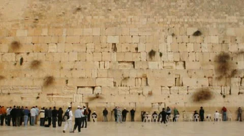 Western Wall of Jerusalem. Stock Footage 20513166