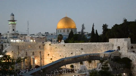 Western wall in jerusalem Vidéo 40649575