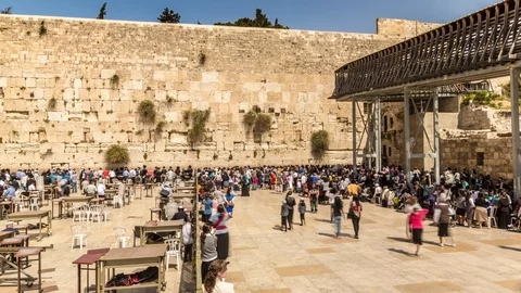 Western Wall, Jerusalem 스톡 동영상 85908654