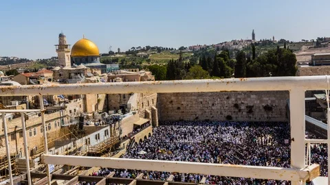 Western Wall, Jerusalem 스톡 동영상 87247687