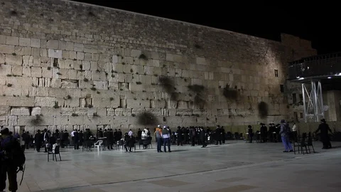 Western Wall Jerusalem Video stock 105581379