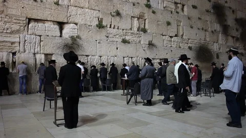 Western Wall Jerusalem Video stock 105581841