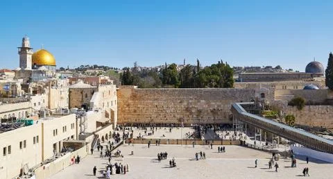 The Western Wall in Jerusalem Stock Photos