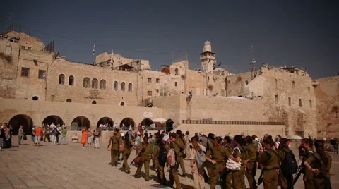 Western wall  pan P1 Stock Footage 913182