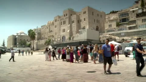 The western Wall Square 1 Stock Footage 18103611