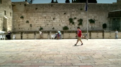 The western Wall Square 2 Stock Footage 18106290