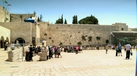 The western Wall Square 3 Stock Footage 18106725