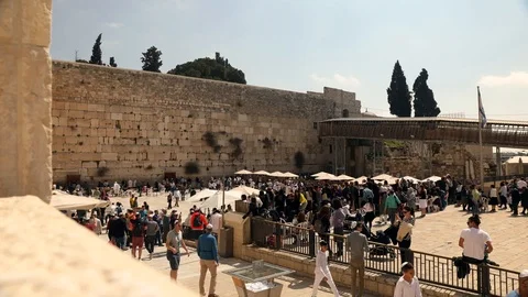Western Wall Timelapse - Jerusalem Vídeos de archivo 90869735