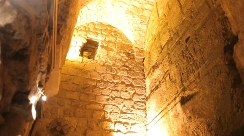 Western wall tunnels 10 Stock Footage 2665063