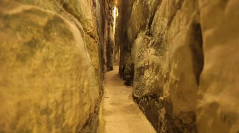 Western wall tunnels 11 Stock Footage 2665038