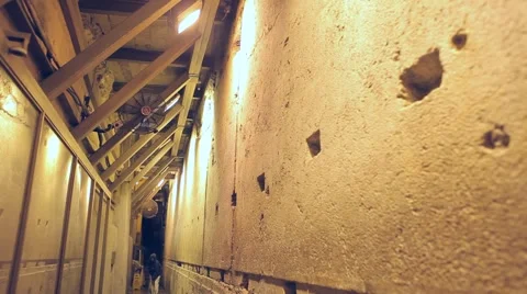 Western wall tunnels 4 Stock Footage 2770083