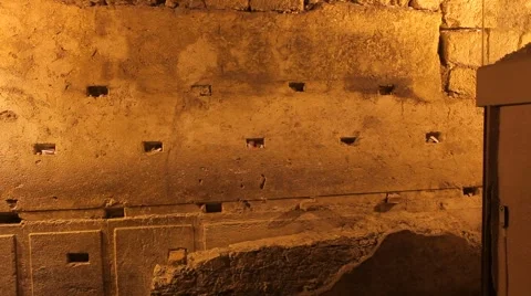 Western wall tunnels 5 Stock Footage 2770071