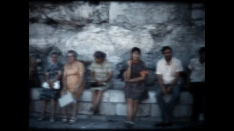 Western Wall Viewing 1972 Stock Footage 119987286