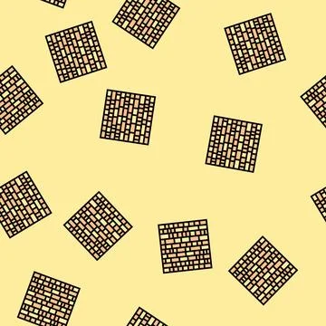 Western wall wailing wall vector seamless pattern Stock Illustration