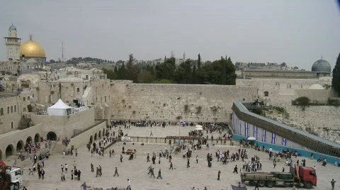 Western Wall wide fix Stockbeeldmateriaal 435609