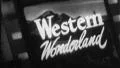 WESTERN WONDERLAND Travel Vacation Vintage Old Film Title Graphic Leader 7080 HD Footage