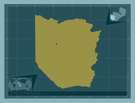 Western, Zambia. Solid color shape Stockillustratie