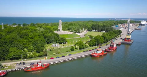 Westerplatte. Memorial of the Second World War Video stock 133161558