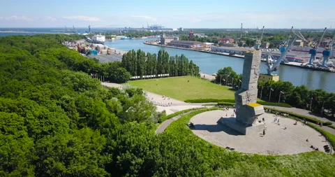 Westerplatte. Memorial of the Second World War Stock Footage 133161810
