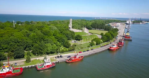 Westerplatte. Memorial of the Second World War Video stock 133162300