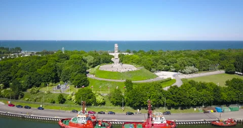 Westerplatte. Memorial of the Second World War Stockbeeldmateriaal 133162329