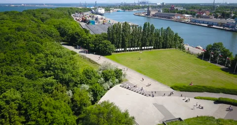 Westerplatte. Memorial of the Second World War Stock Footage 133165423