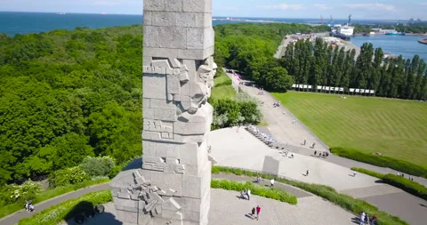 Westerplatte. Memorial of the Second World War Stock Footage 133167360