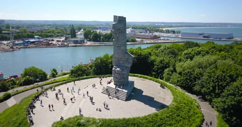 Westerplatte. Memorial of the Second World War Stock Footage 133167441