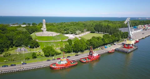 Westerplatte. Memorial of the Second World War Stockbeeldmateriaal 133168976