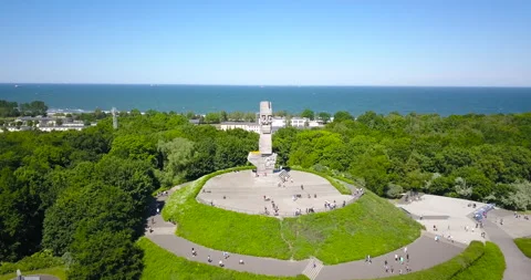 Westerplatte. Memorial of the Second World War Stockbeeldmateriaal 133172790