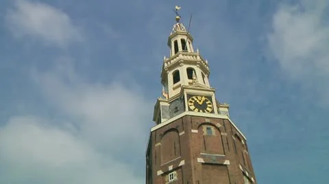 Westertoren, Amsterdam Stock Footage 12377325