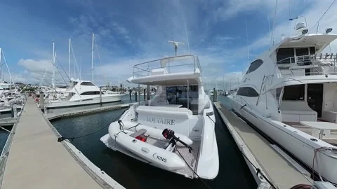 Westhaven Finger pier Stock Footage 220642926