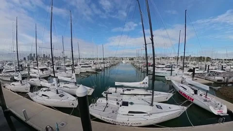 Westhaven Marina Stock Footage 203863894