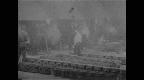 Westinghouse Air Brake Co. Westinghouse Co. works (moulding scene) (1904) Stock Footage