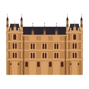 Westminster abbey icon Stock Illustration