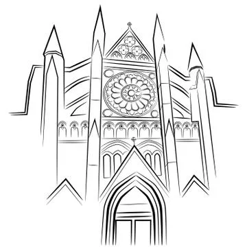 Westminster abbey Stock Illustration