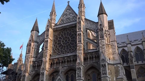 Westminster Abbey in London Stock Footage 79844997
