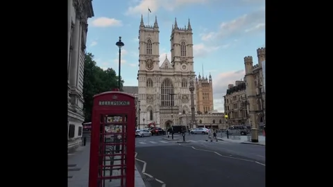 Westminster abbey vertical Stock Footage 314732222