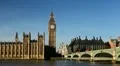 Westminster Big Ben Clock Tower London, England Thames River Parliament Building HD Footage