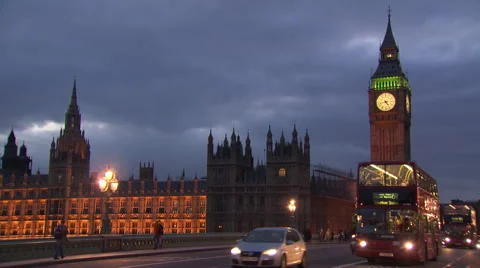 Westminster Bridge Big Ben 스톡 동영상 52191852