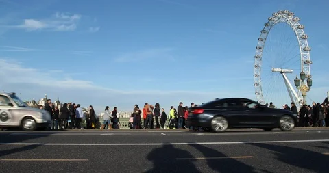 Westminster Bridge Stock Footage 99557878