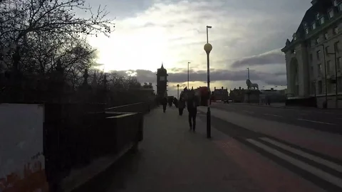 Westminster Bridge hyperlapse 스톡 동영상 126737522