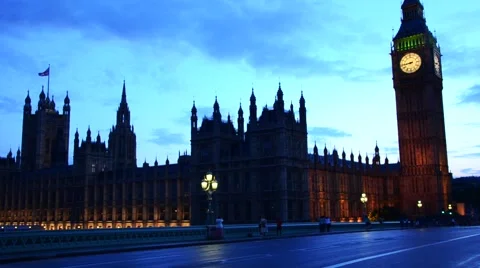 Westminster Parliament Time Lapse Stock Footage 45893228