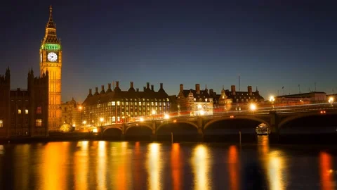 Westminster reflections Stock Footage 132465078