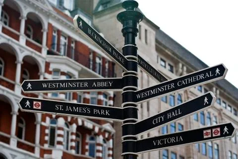 Westminster sign 스톡 사진