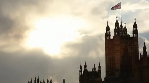 Westminster Silhouette Video stock 11130444