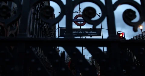 Westminster Station Video stock 99556701
