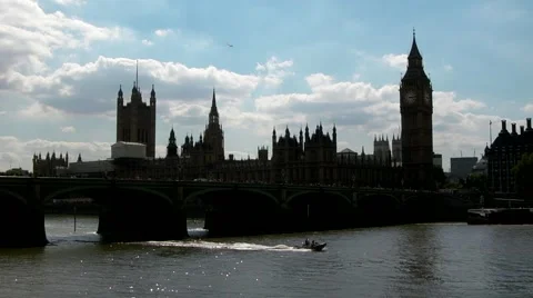 Westminster by the Thames 2015 Stock Footage 53230505