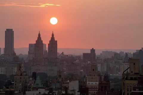 Westside Day to Night Timelapse (3 of 5) Stock Footage 137540477